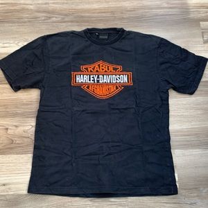 Harley Davidson Embroidered Kabul Afghanistan Shirt Croft Barrow Motorcycle Top